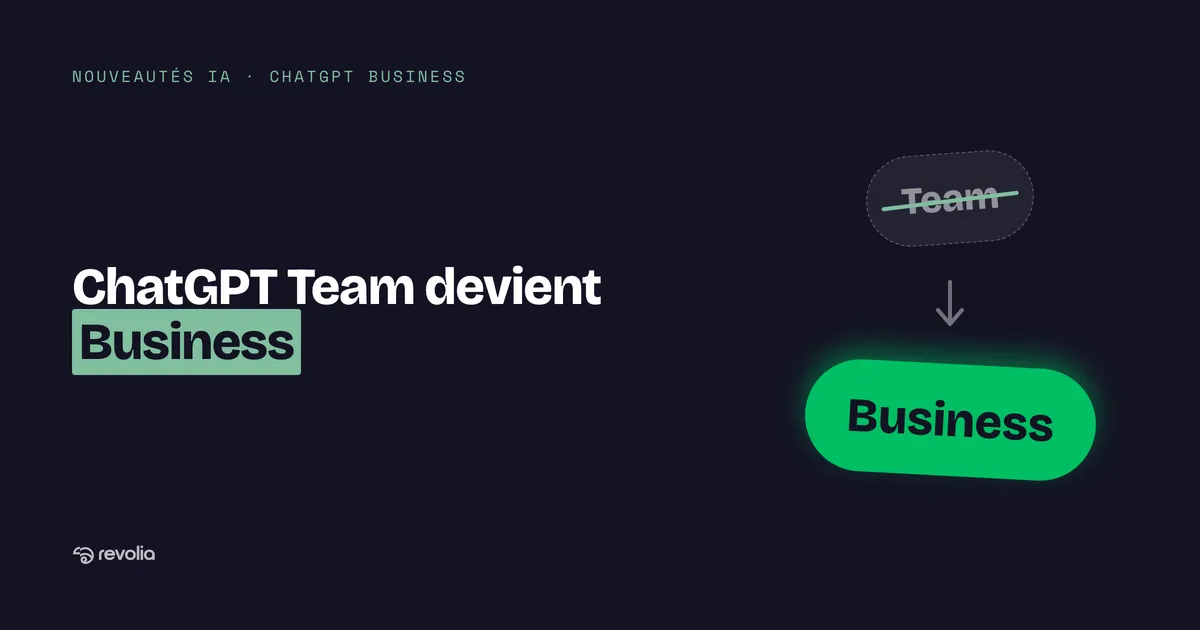 ChatGPT Team devient Business. Prix, comparatif Plus vs Enterprise (2025)