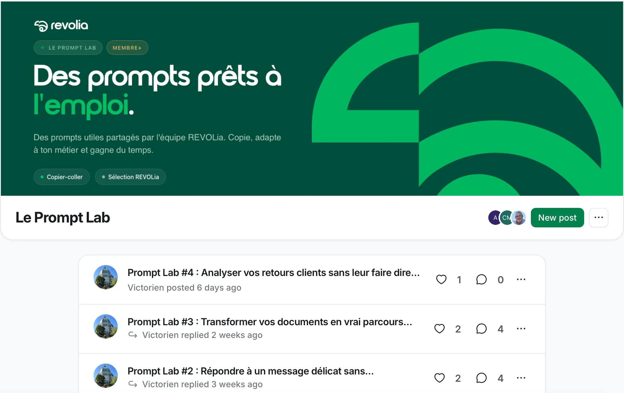 Le Campus REVOLia : Le Prompt Lab